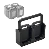 MicroBase マキタ対応 ハンドル格納式・紛失防止タグ収納可能 バッテリーホルダー 18V＆14.4V用・4個収納タイプ バッテリーキャリア 耐衝撃・耐熱素材 619452