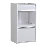 arne キッチンラック 伸縮 R+レンジ 60H ハイタイプ 幅56～100.8cm 高さ104cm ホワイト