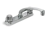 Chrome Plated 2 Handle Kitchen Faucet Gerber Style [並行輸入品]
