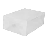 Demiawaking　5個入り　女性用サイズ　クラムシェル　シューズボックス　透明クリアーケース　ストレージボックス