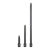 Capri Tools(カプリツールズ) 5-8150 9.5mm sq.(3/8インチ) WOBBLE 2Wayインパクトレンチ用エクステンションバーセット 3点