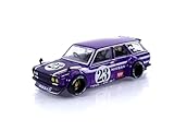 ダットサン KAIDO 510 ワゴン カーボンファイバー V1 パープル 海堂ハウス 1/64 ダイキャストモデルカー トゥルースケール ミニチュア KHMG062