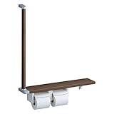 TOTO 天然木手すり61シリーズ手すり　棚一体タイプ ダルブラウン YHB61FLLC#MWW