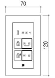 YKKAPオプション 玄関ドア スマートコントロールキー：増設操作盤