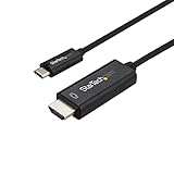 StarTech.com USB-C - HDMI 変換ケーブル/3m/4K60Hz/USB Type-C - HDMI 2.0 ディスプレイアダプタケーブル/Thunderbolt 3 互換/DP 1.2 Altモード/HBR2対応/ブラック CDP2HD3MBNL