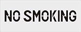 IM ステンシル NO SMOKING プレートサイズ500×200mm AST90