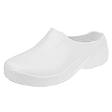 Dovewill 男性　女性　料理人　作業靴　シューズ　レインシューズ　滑り止め　ソフト　防水　全5サイズ2色選べる - 白, 39