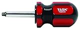 Task Tools T50544 Number-2 Robertson Acetate Hard Grip Screwdriver, 1-1/2-Inch Stubby [並行輸入品]