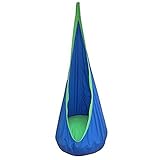 Xhsp Kids子Podスイング椅子NookテントインドアアウトドアHangingシートHammock 27.6 "x 59 " ブルー HangingChair-Blue