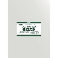 OPP袋 テープなし クリスタルパック S-A4 6739200 S22.5-31