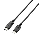 エレコム USBケーブル Type C (USB C to mini B) 1.0m USB2.0認証品 0.5A出力 最大480Mbps ブラック U2C-CM10NBK