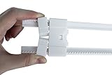 スライド式キャビネットロックfor Child安全、キッチン、バスルーム、ストレージドア安全ロック子供のノブ、ハンドル、ベビー校正( 4パック、ホワイト)