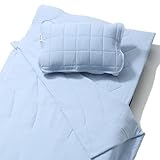 [TENTIAL] BAKUNE 夏用寝具3点セット [ バクネ ] 掛け布団・敷きパッド・枕パッド 寝具 洗える サックスブルー セミダブル