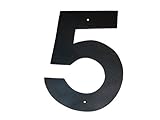 Montague Metal Products Helvetica Font Individual House Number, 5, 8-Inch [並行輸入品]