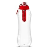 DAFI ダフィ 浄水ボトル 携帯用 ボトル型 浄水器 浄水 ボトル 水筒 カートリッジ付き 【日本仕様・日本正規品】 (レッド, 700ml)