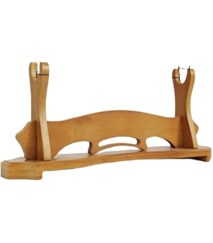 刀掛け台　無垢材　刀台　日本刀　武具 Amazon.co.jp: 刀掛け 無垢材 台座付き 刀掛台 1～3段刀掛台