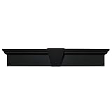 Buildersエッジ060010633002 33 5 / 8 " x 6 "フラットパネルウィンドウヘッダー002、ブラック
