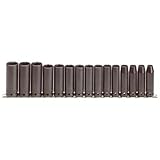 Stanley Proto J74214 15 Piece 6 Point 1/2 Drive Deep Metric Impact Socket Set by Stanley-Proto