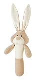 Wooly Organic Bunny Soft Rattle Toy (3 months Plus, Beige) by Wooly Organic