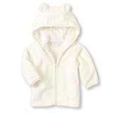 ベビー服　コート　キッズ　ジャケット　アウターウェア　赤ちゃん　秋冬　長袖　柔らかい　ソフト　フード付き　可愛い　防寒　男女兼用 (XL, ホワイト)