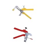 Fenteer 2点セット　プライヤー　タイル レベリング システム 床 壁 セラミック　 調節可能 ハンドツール　お買い得