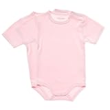 デンマークの子供服ブランドＦＩＸＯＮＩ スタンダード半袖ボディスーツ ピンク 2枚組 68ｃｍ