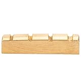 Musiclily Basic ブラス製 4弦ベースナット プレシジョン/ジャズベース用 38x6x9mm