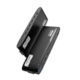 WAVLINK ユニバーサル デュアル 2K/4K ディスプレイリンク ドッキングステーション、USB-C ラップトップドック、Mac M1/M2/M3/M4 および Windows 対応、100W 充電、HDMI 3ポート、USBポート 5ポート、イーサネット、SD/TF、フォンジャック搭載 13-in-1