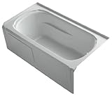 KOHLER K-1108-LA-95 Portrait 60 In. x 32 In. Alcove bath with Integral Apron, Tile Flange, and Left-