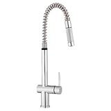 Franke :プロフェッショナルシリーズff1880ストリームのみ蛇口プルアウト付きヘッド – サテンニッケル