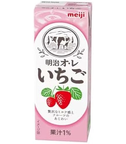 Amazon.co.jp: 明治オ・レいちご 200ml [紙パック 飲料 ドリンク