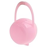 【ノーブランド品】キッズ　ベビー　携帯用　おしゃぶり　乳首ケース　おしゃぶりホルダー　ボックス　保護ボックス　きれい　全3色 - ピンク