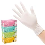 [フィード] ニトリル 使い捨て 手袋 300枚入り 1箱 ホワイト パウダーフリー 手袋 グローブ 粉無し デイリーグローブニトリル2 (S)
