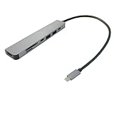 コンパクトサイズ USB Type C マルチDock ハブアダプタ HDMI 4K60Hz データ USB 3.2 x1 USB2.0 x1 USB-C 2.0 x1 SD/microSDカード PD60W