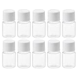 YOKIVE 化学ボトル ラボコンテナ 広口タイプ 液体保存 研究室 店舗 工場用 (透明 10ml) 10本入り