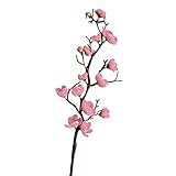 Zhaozheフラワーアレンジ 造花 梅の花 手作り インテリア 3本入り (ライトピンク)