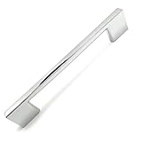 Southern Hills Polished Chrome Cabinet Handles, 6.3 Inches Total Length, 5 Inch Screw Spacing, Chrom