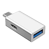 ZSYTF USB 3.0 - USB Type Cアダプター OTGケーブル USB Cオス - USB 3.0メスケーブルコンバーター Type Cアダプター 充電ポート付き USB 3.0 - USB Type Cコンバーターアダプター。