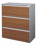 コクヨ　アルティス2　キャビネット　下置き　高さ1020mmタイプ　ラテラル3段　パンチングタイプ　幅900×奥行き450mm カラー:P81（フラットシルバー）