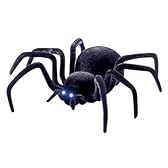 スパイダー ラジコン 蜘蛛 リモコン操作で本物みたいにガサガサ動く LED搭載 夜間対応◇FS-TARA01