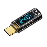 Xiwai 240W タイプC ディスプレイ スマート LED USB4 オス - メス 延長アダプタ USB4.0 40Gbps 電流電圧監視テスター 検出器
