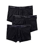 Calvin Klein メンズ マイクロファイバー ストレッチ 複数枚セット ローライズ トランクス US サイズ: Large カラー: ブラック