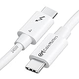 Cable Matters [Intel認定] 40Gbps Thunderbolt 4ケーブル 3.3フィート 8Kビデオ 240W充電 ホワイト - 1m USB4、Thunderbolt 3ケーブル、USB-Cに対応
