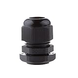 SONONIA 　10Pcs　PG13.5　黒　プラスチック製　IP68防水　ケーブル固定用　ケーブルグランドコネクタ　6-12mm　機械制御ボックス、配電盤、電化製品、機械などに適用可能
