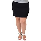 Stretch is Comfort SKIRT レディース US サイズ: XX-Large Plus カラー: ブラック