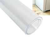 MTK 冷蔵庫マット Mサイズ 傷防止マット 凹み防止 床保護シート 70×65cm 厚さ2mm カット可能 半透明 クリア 無色 PVC エンボス加工 洗濯機マット フローリングマット (M)