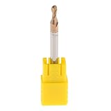 D DOLITY エンドミル　フライス　超硬カッター　ボール　タングステン鋼　彫刻機 CNCツール　全7サイズ　 - 半径1.5mm