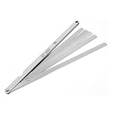 uxcell シックネスゲージ　隙間ゲージ　ギャップフィラー　触手　1mm　 シルバートーン　0.05mm　14-IN-1