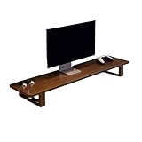 机上台モニタースタンドディスプレイ台デスクシェルフモニター台 卓上pc台パソコン 台姿勢改善キーボード収納(A, 幅100cm)