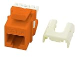 OnQ / Legrand WP3476OR RJ45 Cat6 QC Keystone Insert, Orange [並行輸入品]